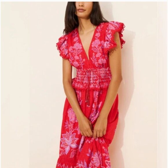 Farm Rio Red Maxi Dress - Picture 2 of 9